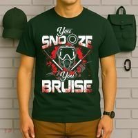 You Snooze You Bruise Funny Paintball T-Shirt thumb 6