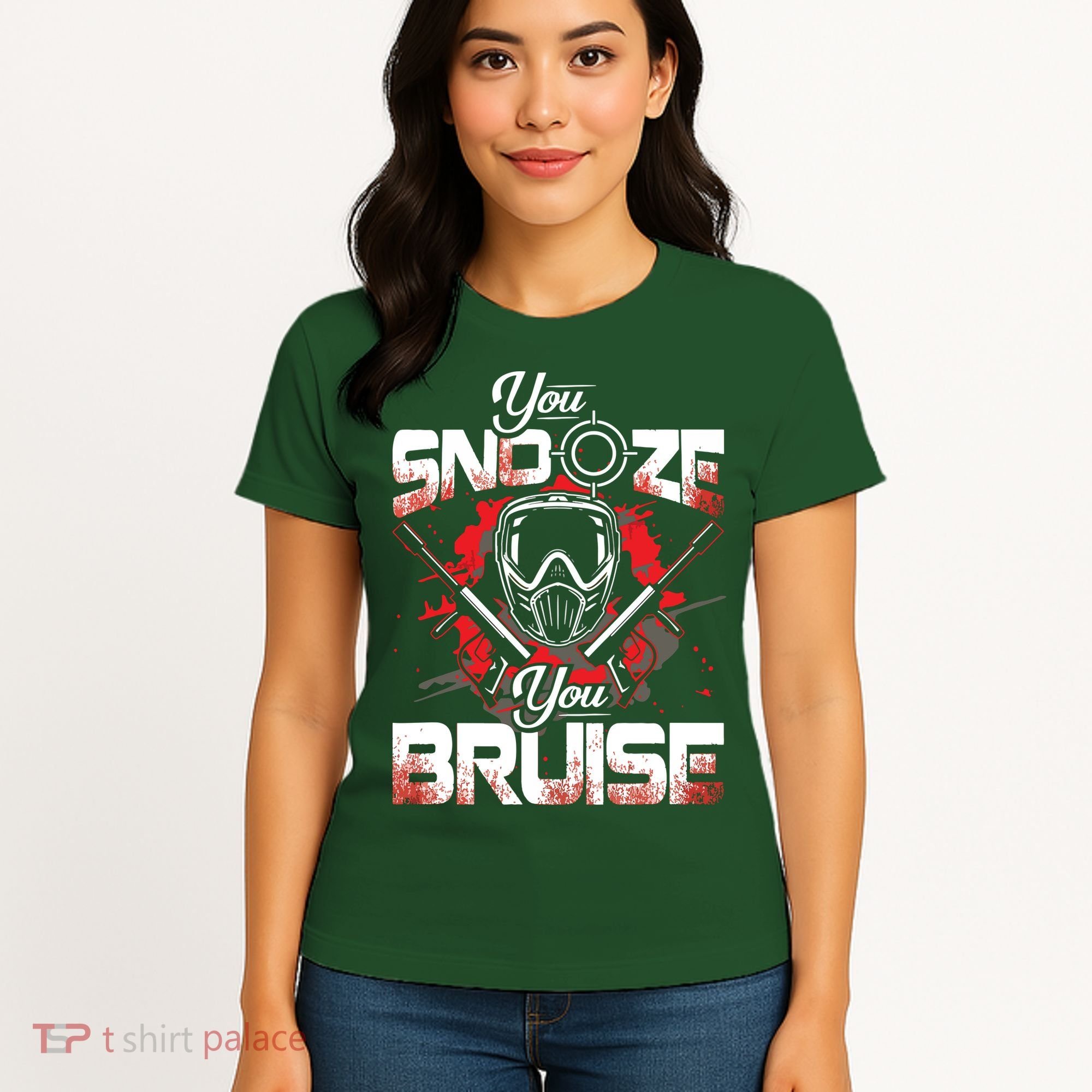 You Snooze You Bruise Funny Paintball Women's T-Shirt