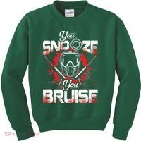 You Snooze You Bruise Funny Paintball Kids Sweatshirt thumb 0