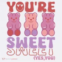 You’Re Sweet Yes You Echo Text Teddy Bear Valentine’S Day Women's Hoodie thumb 2
