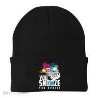 You Snooze You Bruise Funny Paintball Gift Gift Beanie thumb 0