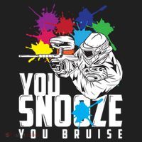 You Snooze You Bruise Funny Paintball Gift Gift Beanie thumb 2
