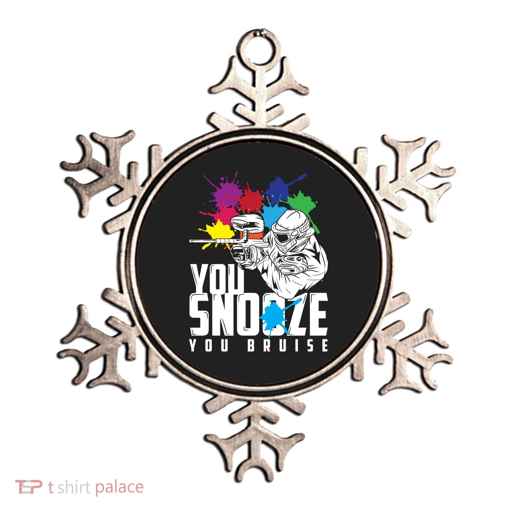 You Snooze You Bruise Funny Paintball Gift Gift Ornament