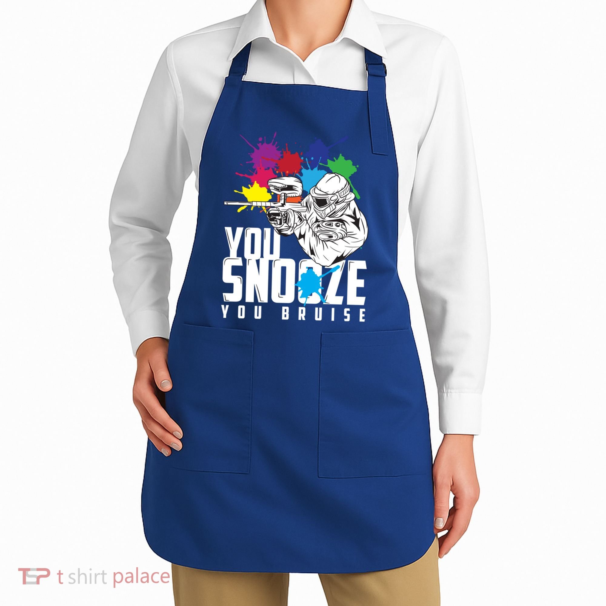 You Snooze You Bruise Funny Paintball Gift Gift Apron