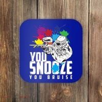 You Snooze You Bruise Funny Paintball Gift Gift Coaster thumb 0