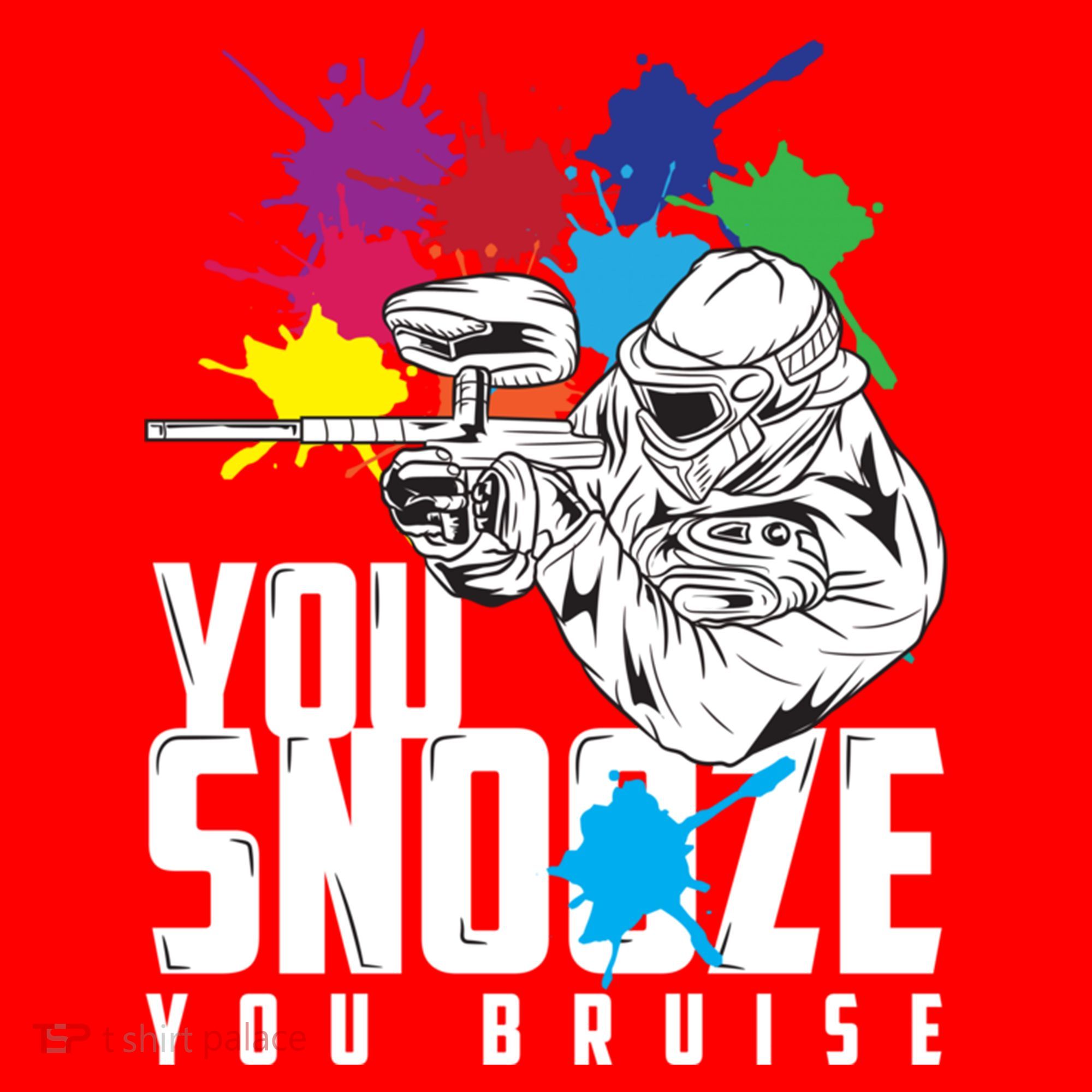 You Snooze You Bruise Funny Paintball Gift Gift Santa Hat