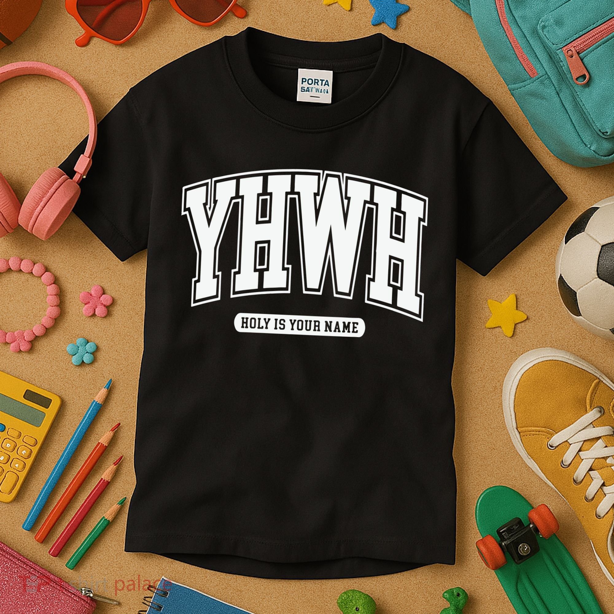 Yhwh Svg Yhwh Varsity Yhwh Christian Kids T-Shirt