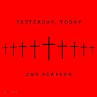 Yesterday Today And Forever Faith Cross Christianity Santa Hat thumb 1
