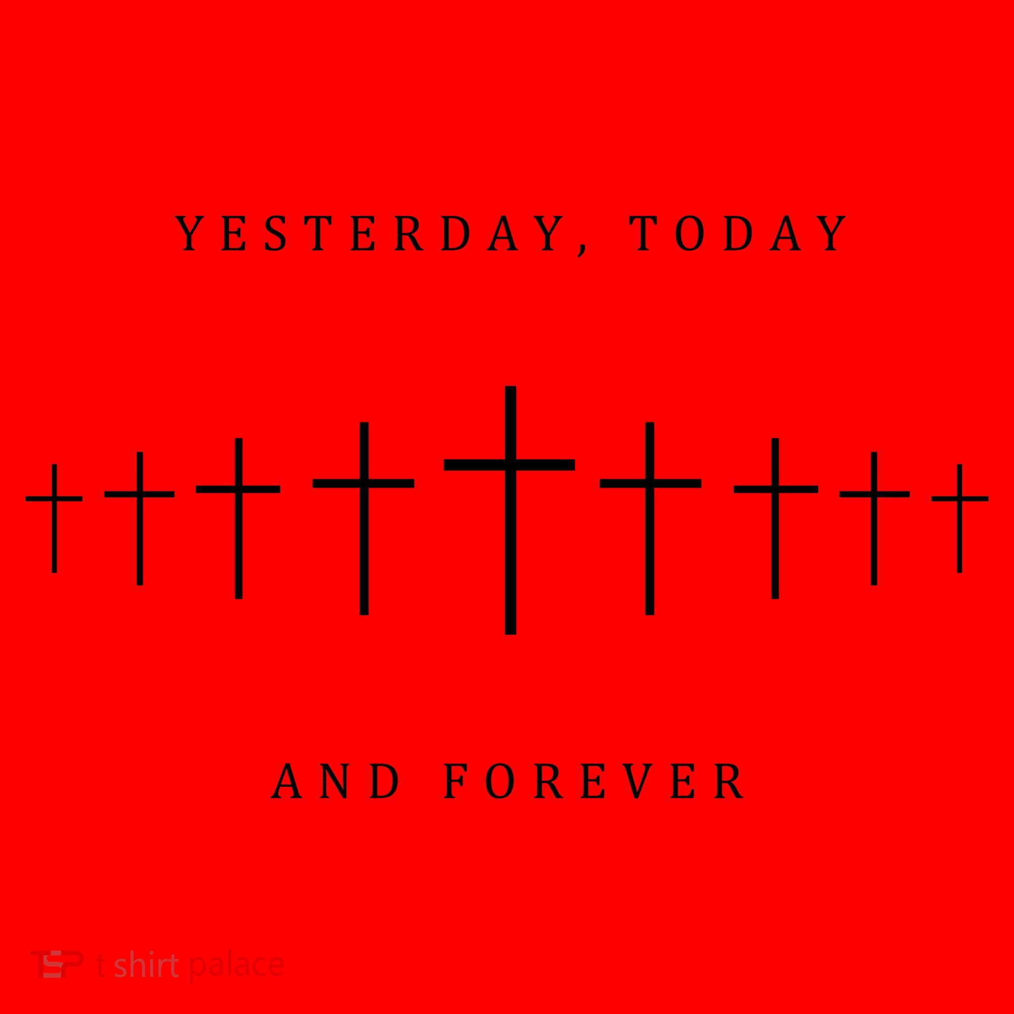 Yesterday Today And Forever Faith Cross Christianity Santa Hat