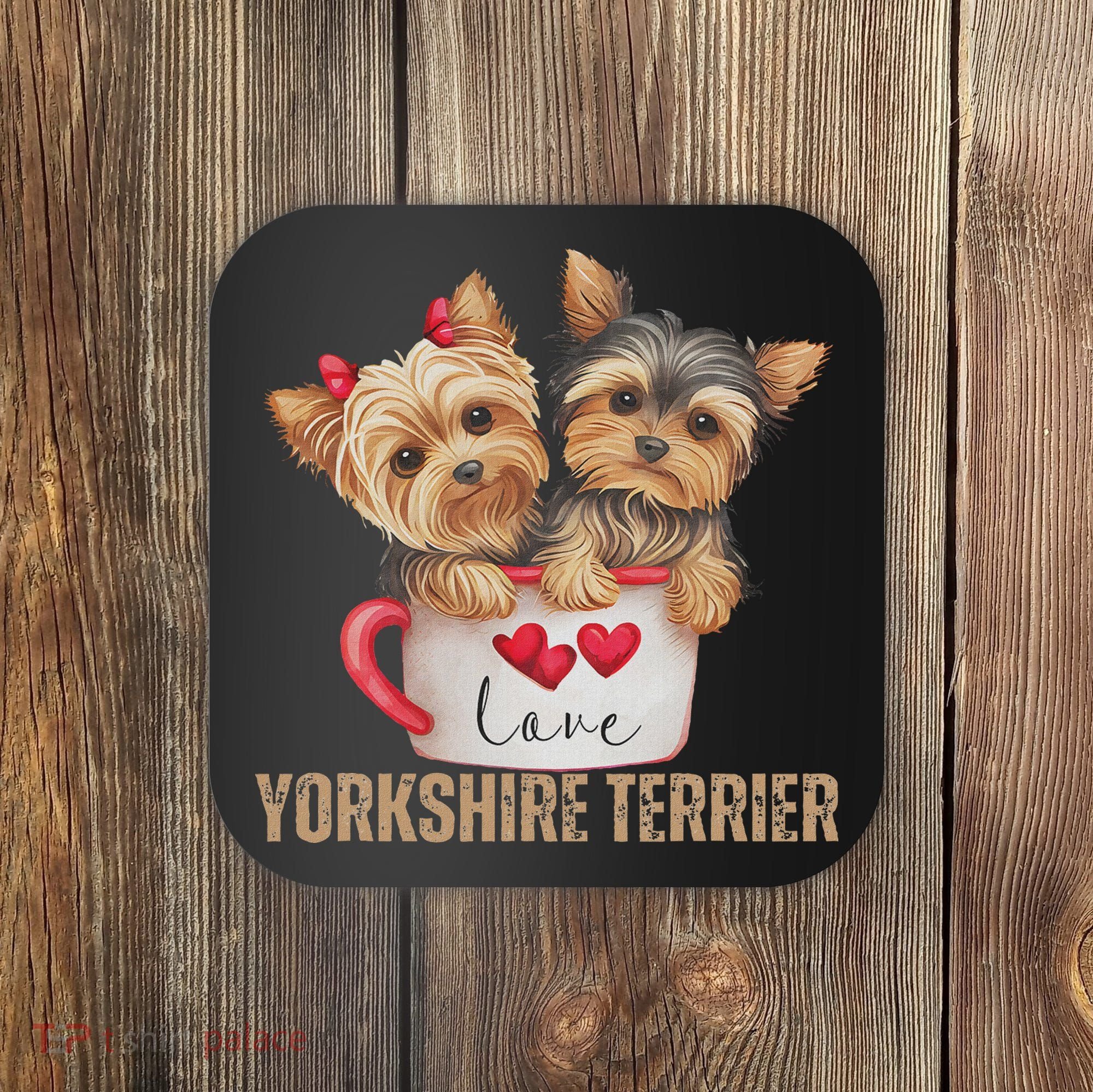Yorkshire Terrier Dog Lover Gifts Yorkie Coaster
