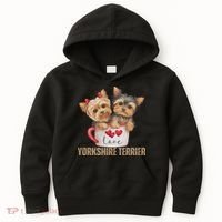 Yorkshire Terrier Dog Lover Gifts Yorkie Kids Hoodie thumb 0