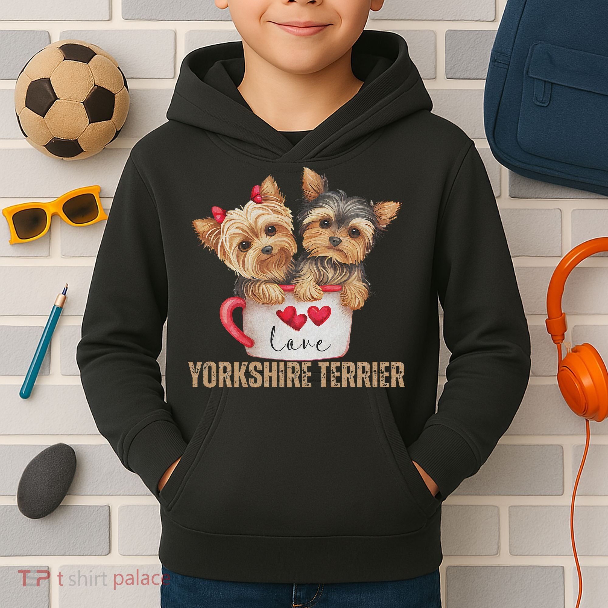Yorkshire Terrier Dog Lover Gifts Yorkie Kids Hoodie