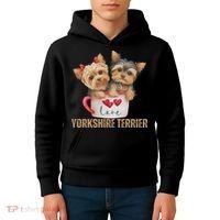 Yorkshire Terrier Dog Lover Gifts Yorkie Kids Hoodie thumb 4