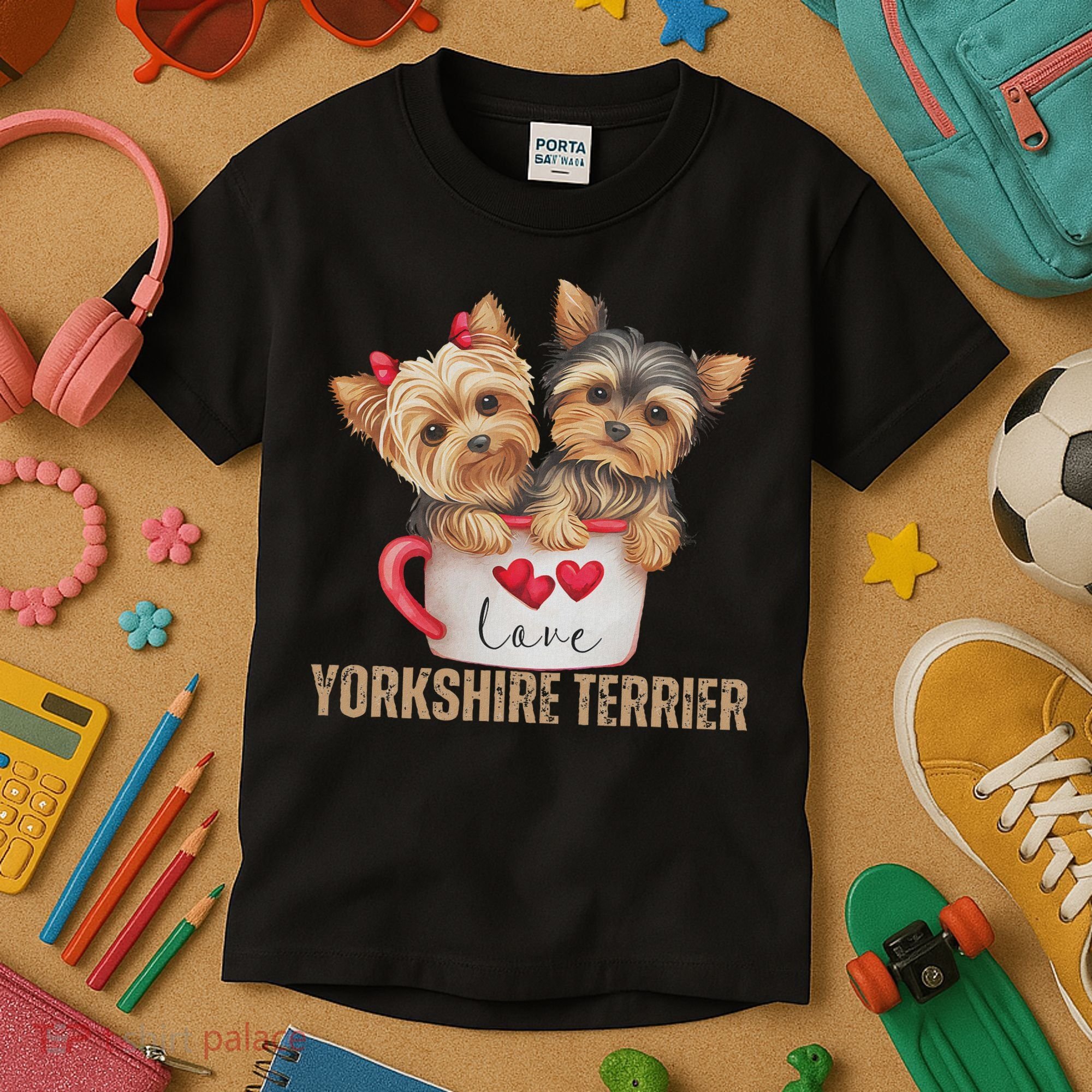 Yorkshire Terrier Dog Lover Gifts Yorkie Kids T-Shirt