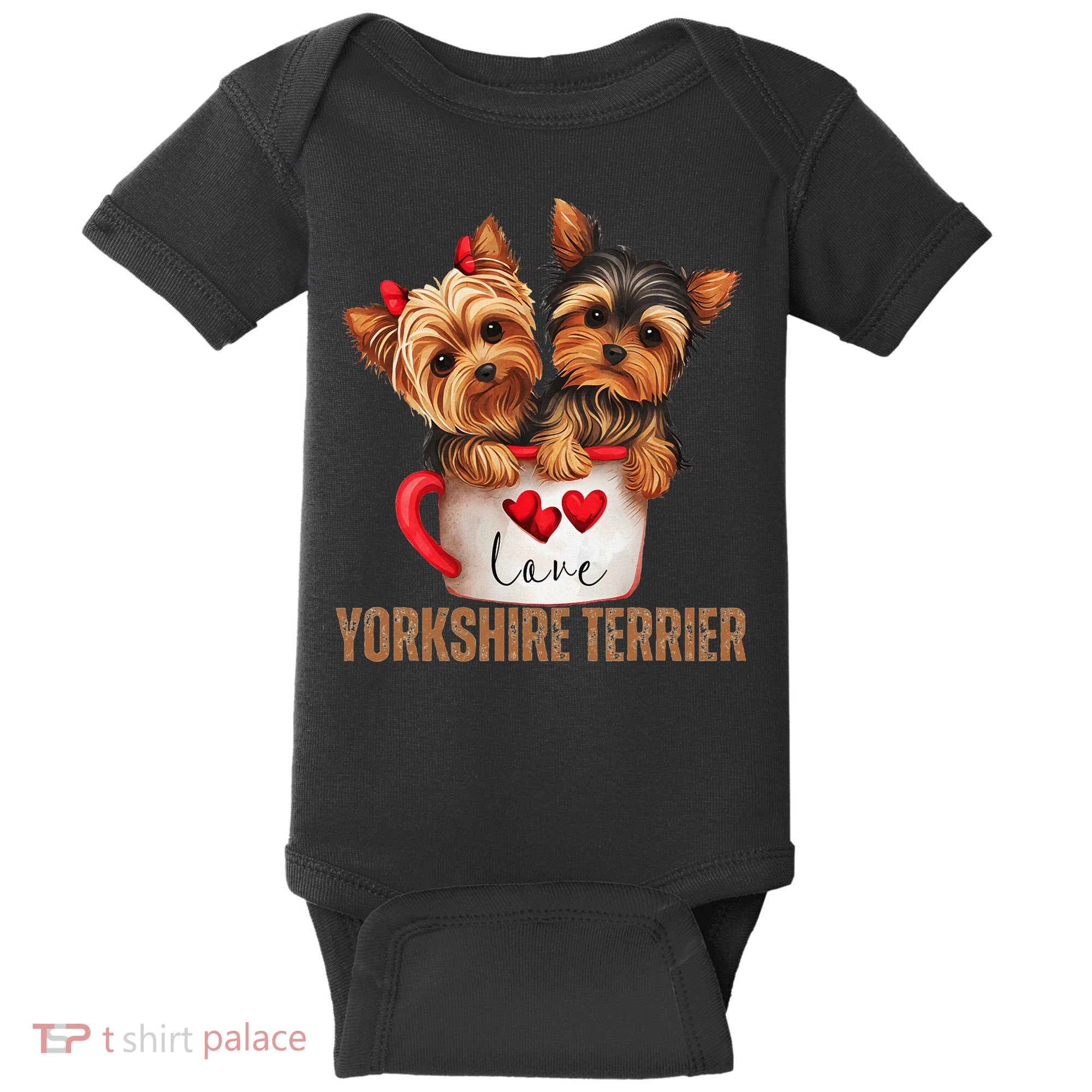 Yorkshire Terrier Dog Lover Gifts Yorkie Baby Bodysuit