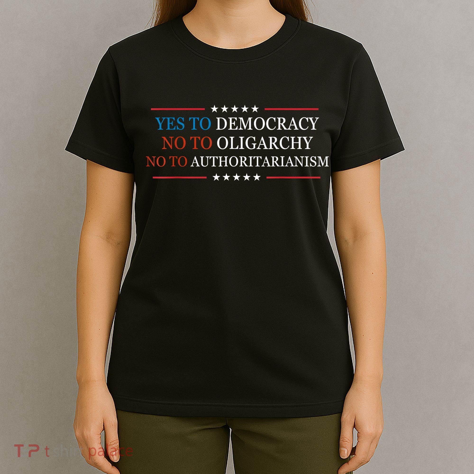 Yes To Democracy No To Oligarchy Bernie Sanders Quote T-Shirt