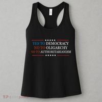 Yes To Democracy No To Oligarchy Bernie Sanders Quote Women's Tank Top thumb 3