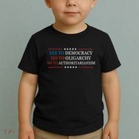 Yes To Democracy No To Oligarchy Bernie Sanders Quote Toddler T-Shirt thumb 2