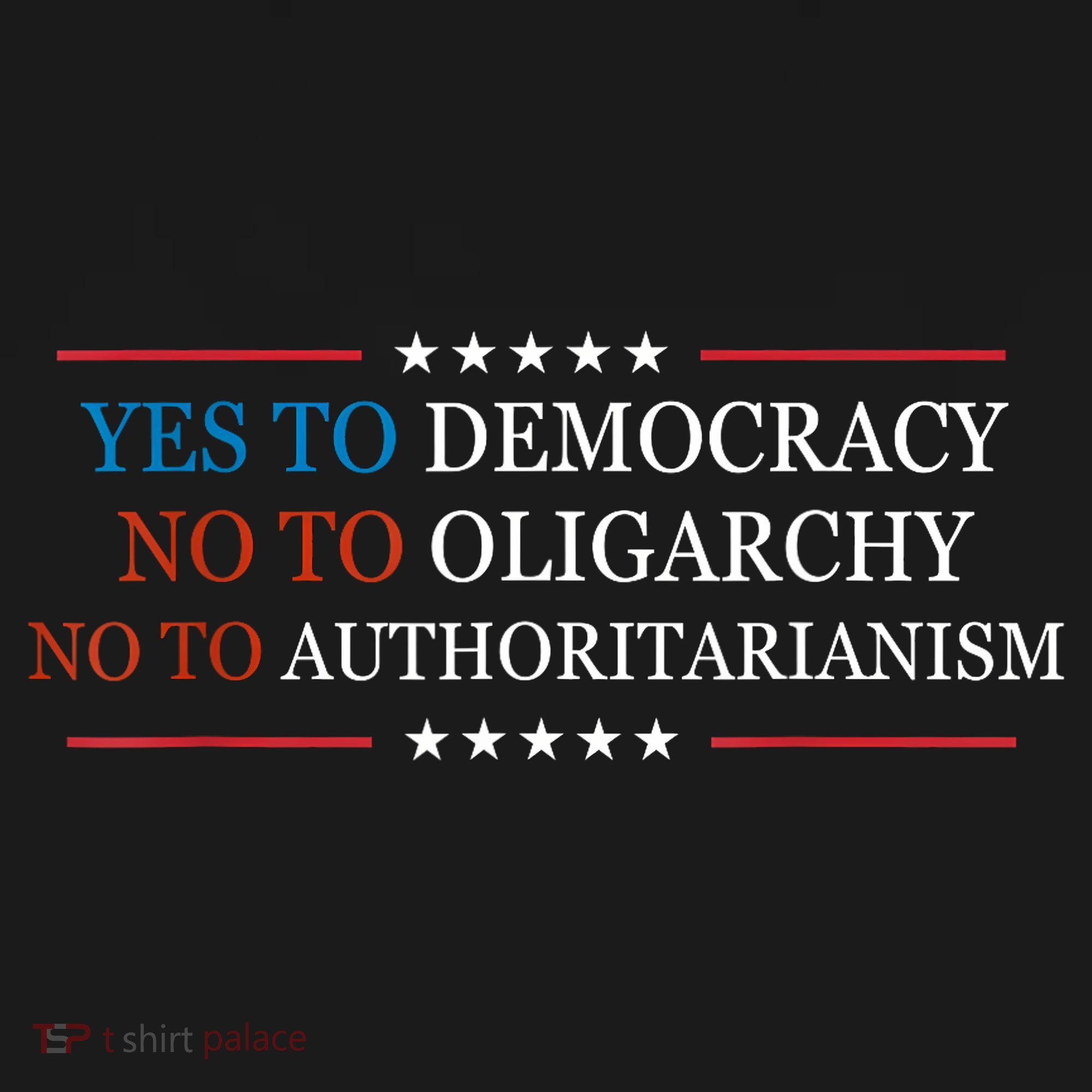 Yes To Democracy No To Oligarchy Bernie Sanders Quote Women's T-Shirt