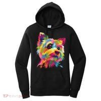 Yorkshire Terrier Funny Yorkie Pop Art Popart Dog Gift Women's Hoodie thumb 0