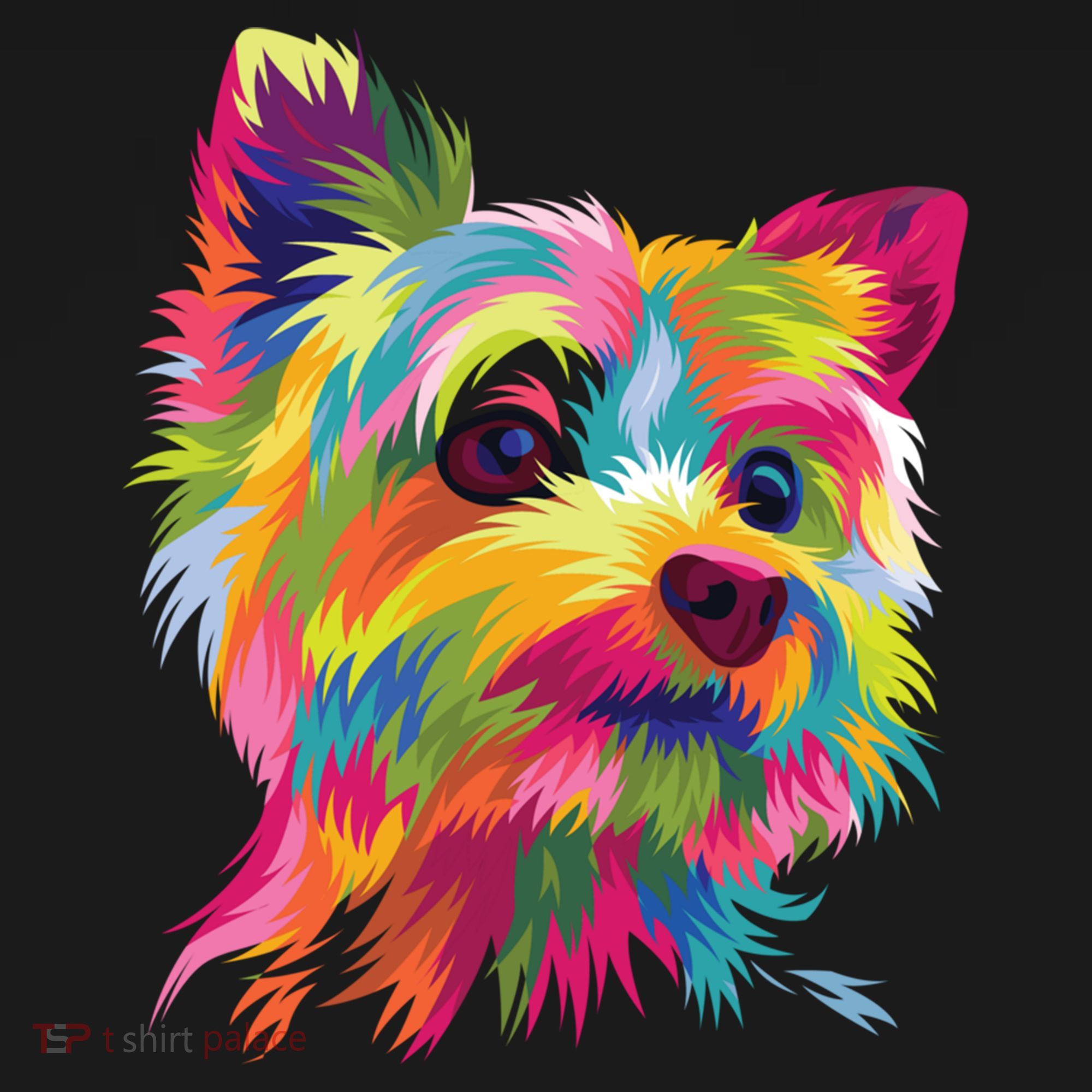 Yorkshire Terrier Funny Yorkie Pop Art Popart Dog Gift Ornament