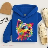 Yorkshire Terrier Funny Yorkie Pop Art Popart Dog Gift Hoodie thumb 4