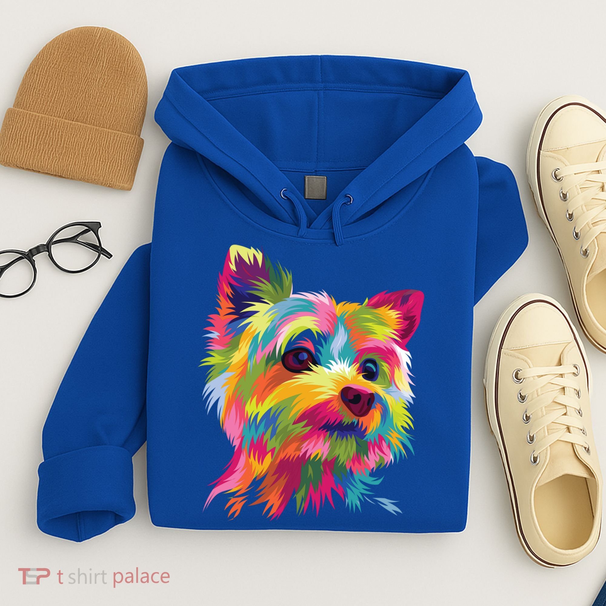 Yorkshire Terrier Funny Yorkie Pop Art Popart Dog Gift Hoodie