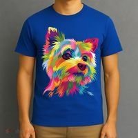 Yorkshire Terrier Funny Yorkie Pop Art Popart Dog Gift T-Shirt thumb 3