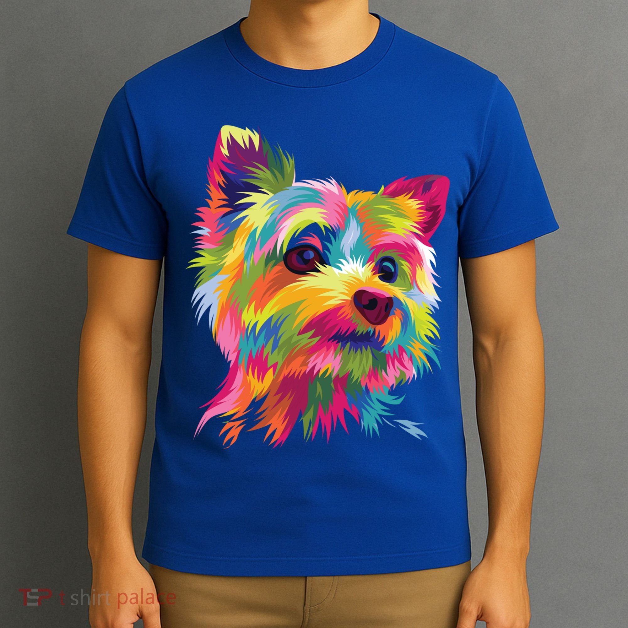 Yorkshire Terrier Funny Yorkie Pop Art Popart Dog Gift T-Shirt