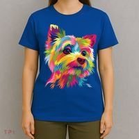 Yorkshire Terrier Funny Yorkie Pop Art Popart Dog Gift T-Shirt thumb 4