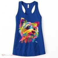 Yorkshire Terrier Funny Yorkie Pop Art Popart Dog Gift Women's Tank Top thumb 0