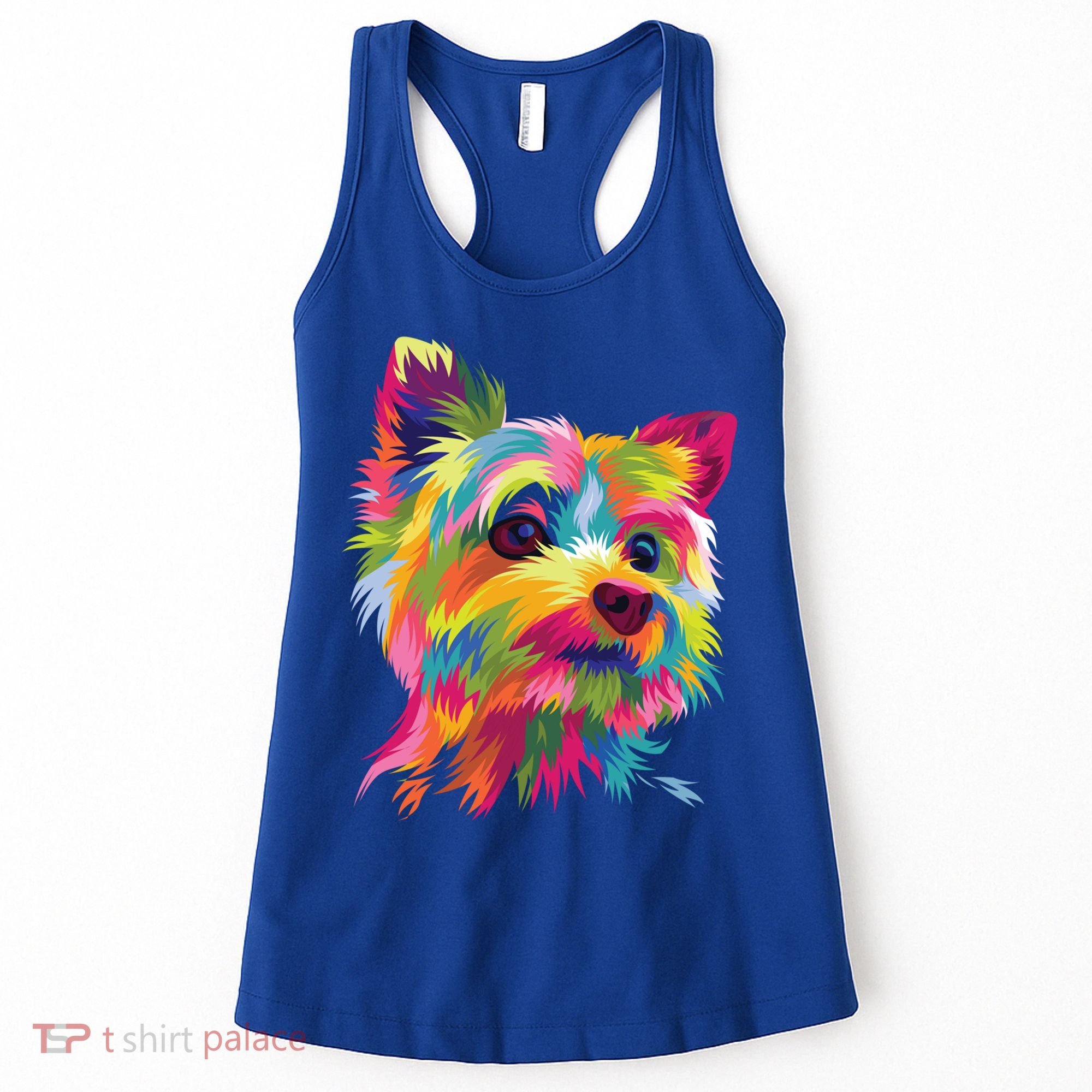 Yorkshire Terrier Funny Yorkie Pop Art Popart Dog Gift Women's Tank Top