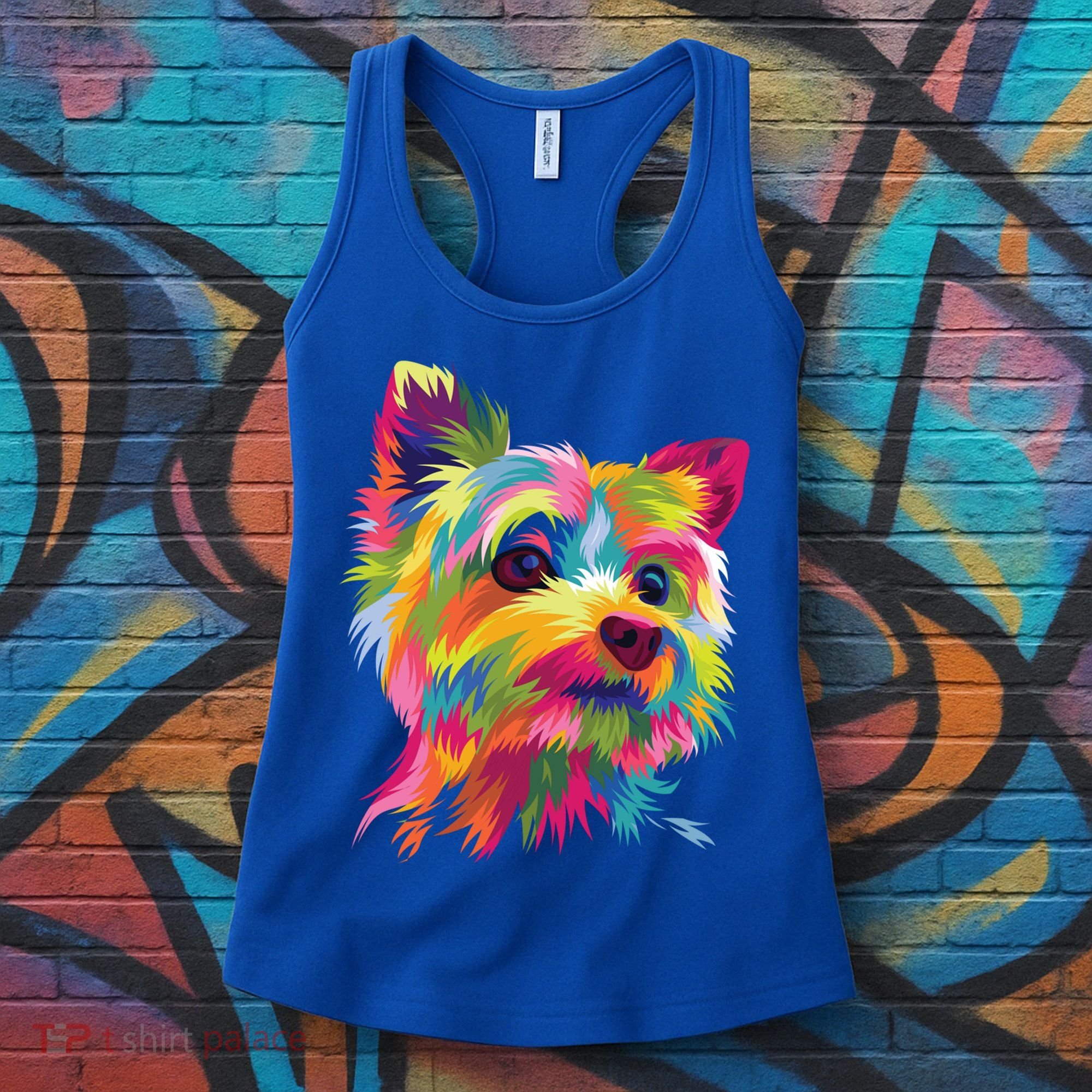 Yorkshire Terrier Funny Yorkie Pop Art Popart Dog Gift Women's Tank Top
