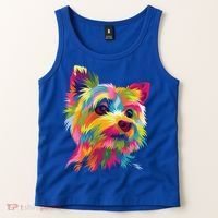 Yorkshire Terrier Funny Yorkie Pop Art Popart Dog Gift Tank Top thumb 2