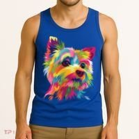Yorkshire Terrier Funny Yorkie Pop Art Popart Dog Gift Tank Top thumb 3