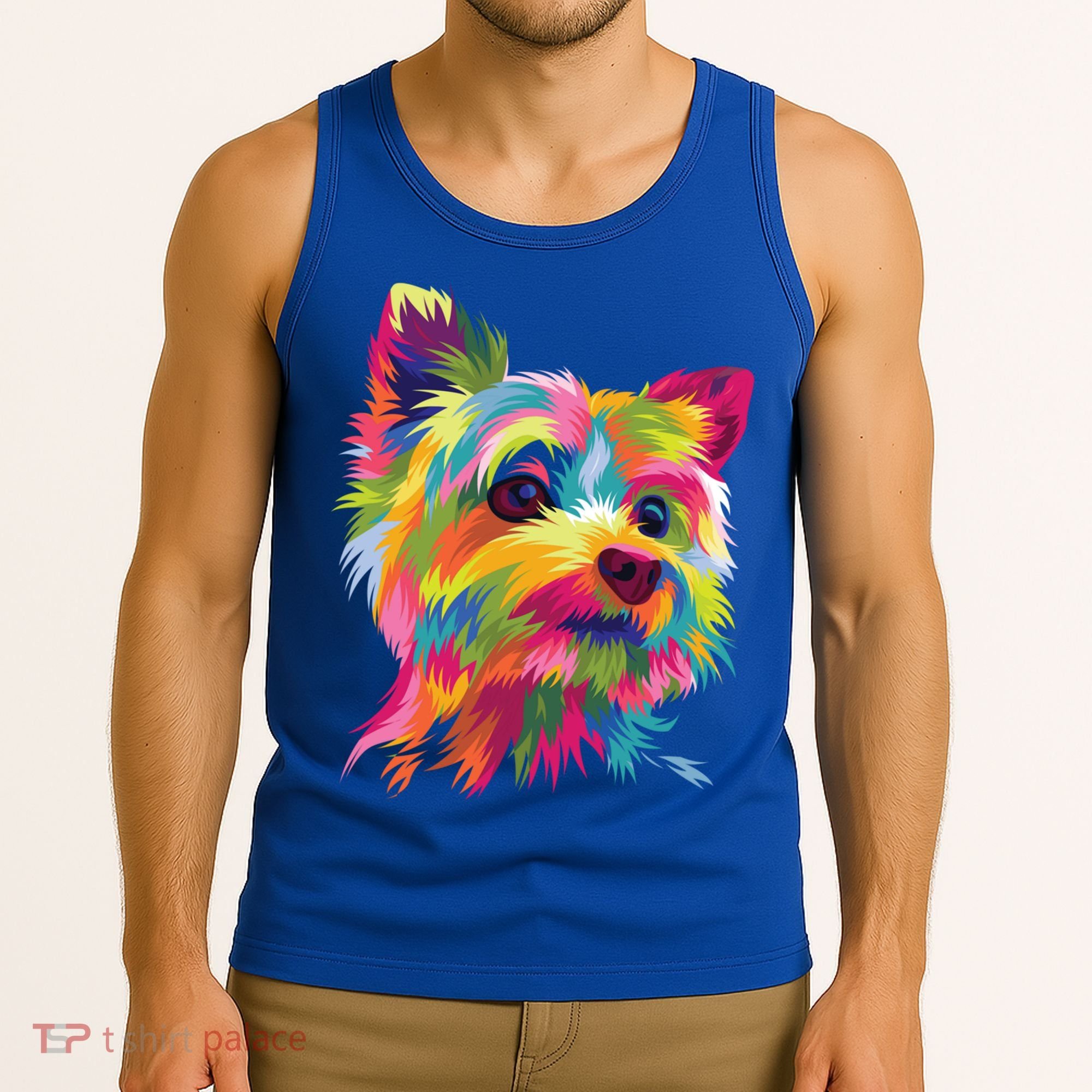 Yorkshire Terrier Funny Yorkie Pop Art Popart Dog Gift Tank Top