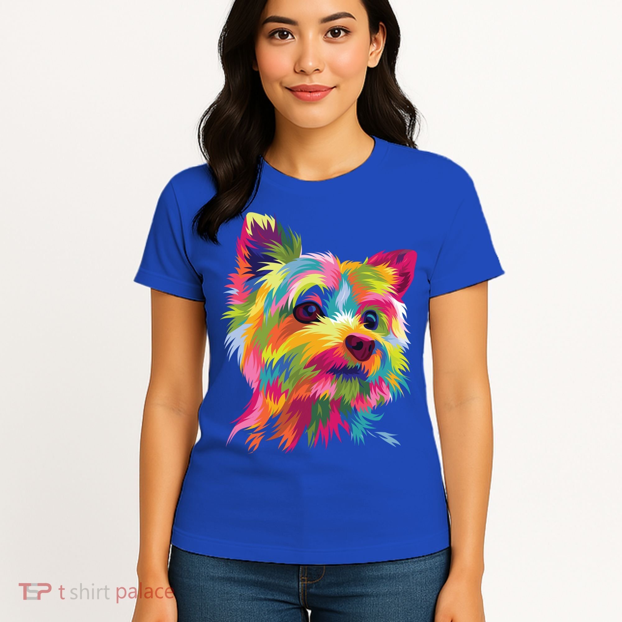 Yorkshire Terrier Funny Yorkie Pop Art Popart Dog Gift Women's T-Shirt
