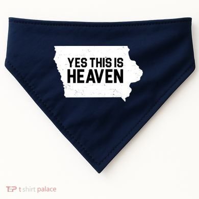 Yes This Is Heaven Iowa State USA-Made Doggie Bandana