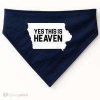 Yes This Is Heaven Iowa State USA-Made Doggie Bandana thumb 0