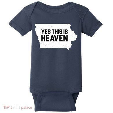 Yes This Is Heaven Iowa State Baby Bodysuit