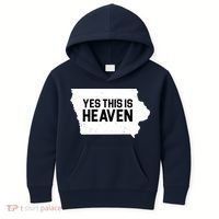 Yes This Is Heaven Iowa State Kids Hoodie thumb 0