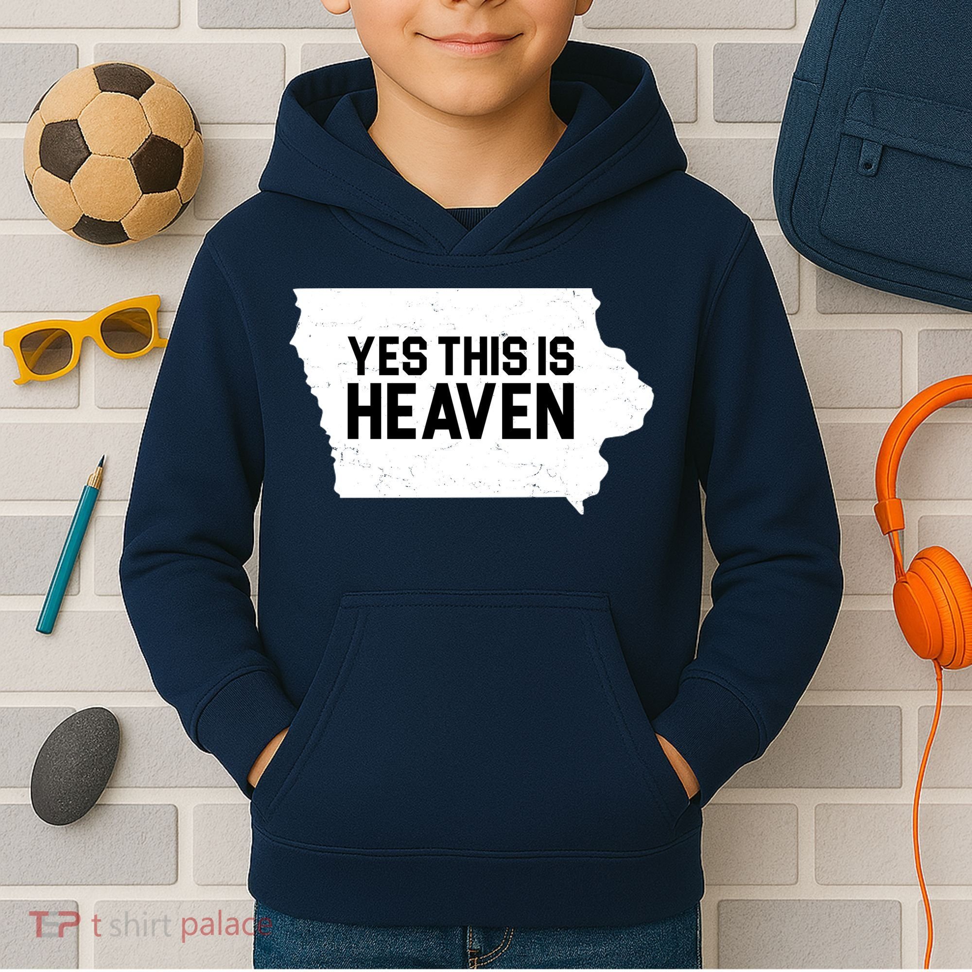 Yes This Is Heaven Iowa State Kids Hoodie