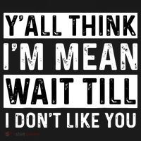 Yall Think Im Mean Wait Till I Dont Like You Tee Women's Hoodie thumb 2