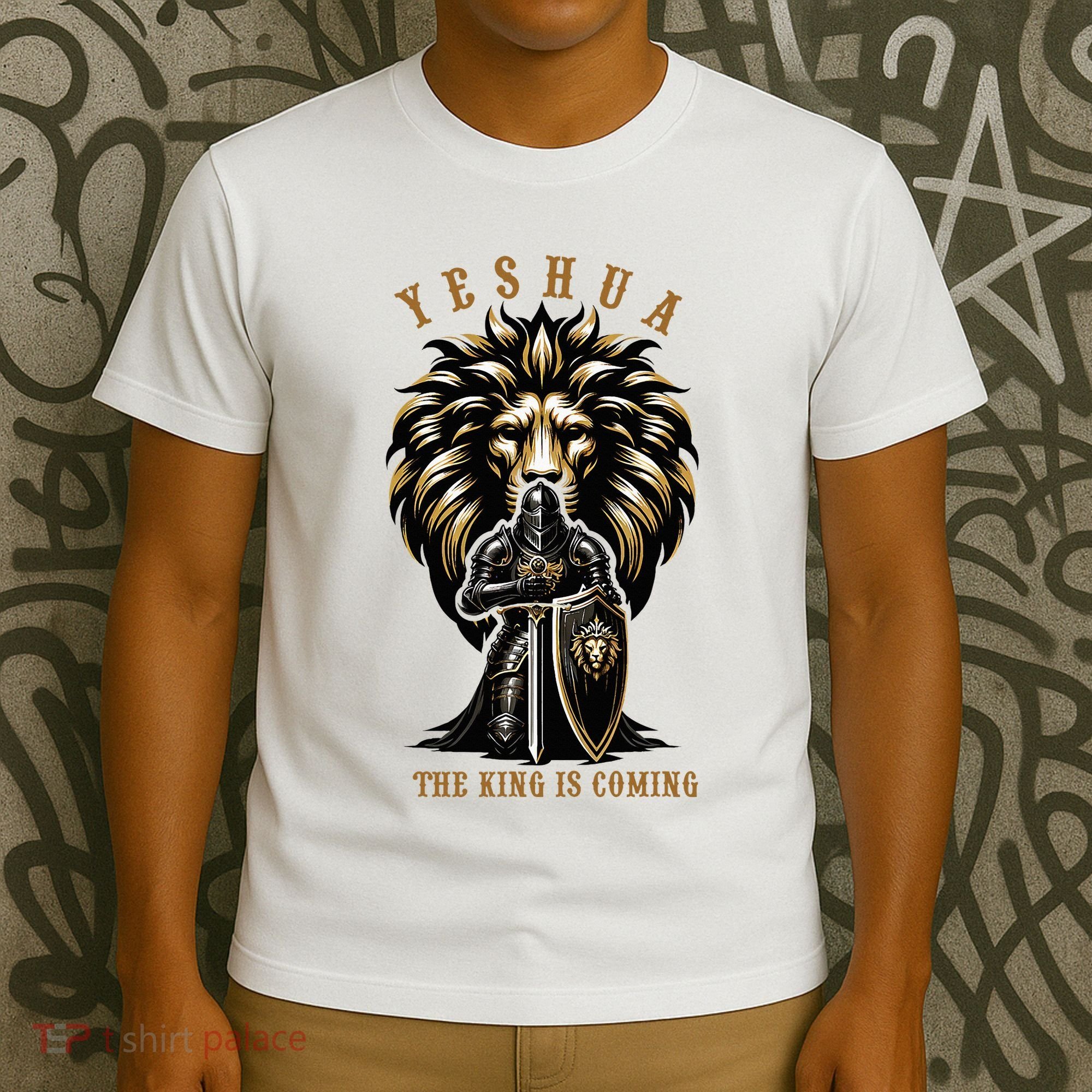 Yeshua The King Is Coming Jesus Christ Christian Verse Bible T-Shirt