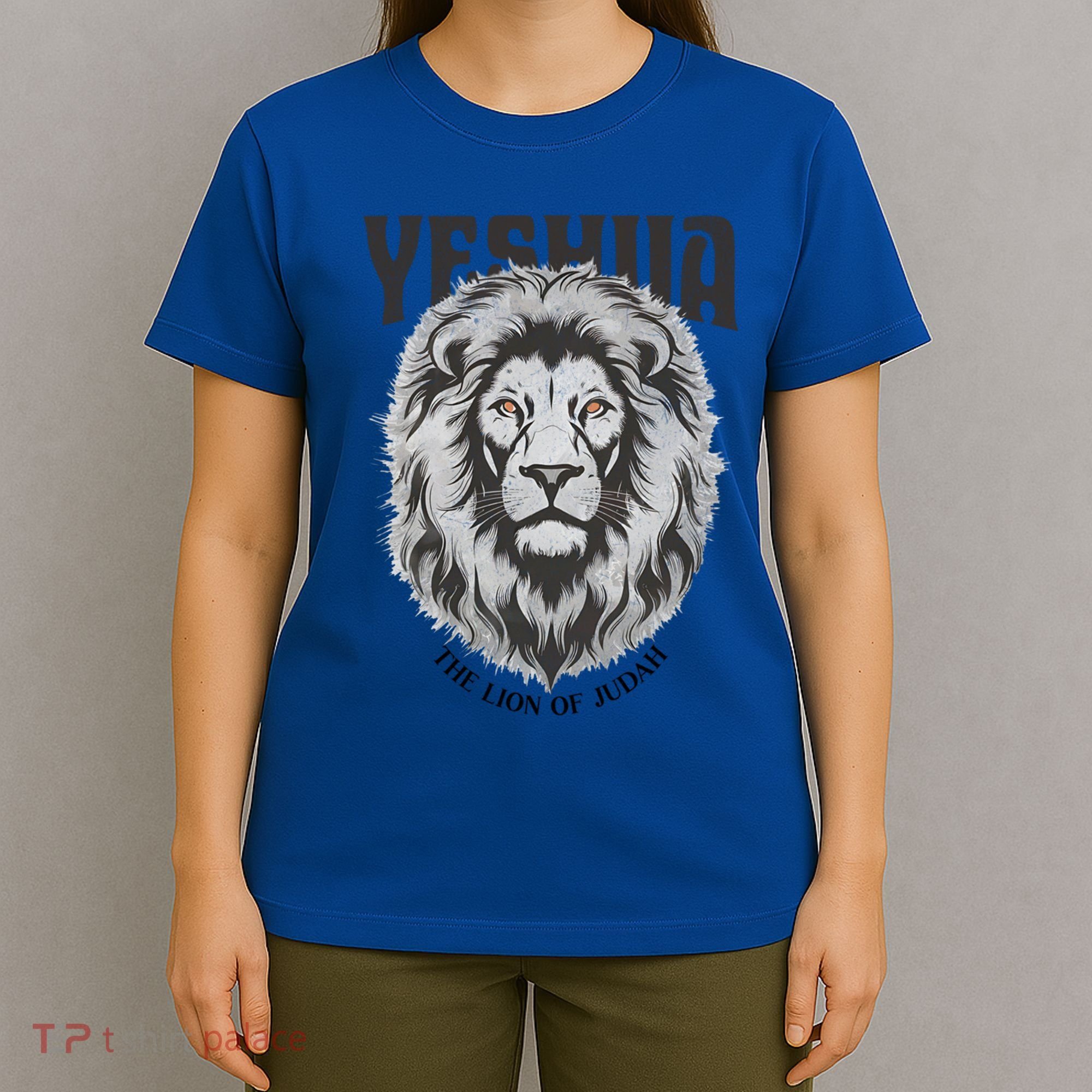 Yeshua The Lion Of Judah Jesus Faith Christian Gift T-Shirt