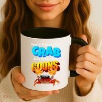 YouRe Telling Me A Crab Ran With These Goons Funny Crab Coffee Mug thumb 3