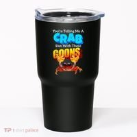 YouRe Telling Me A Crab Ran With These Goons Funny Crab Tumbler thumb 0