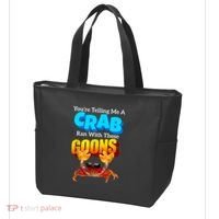 YouRe Telling Me A Crab Ran With These Goons Funny Crab Tote Bag thumb 3