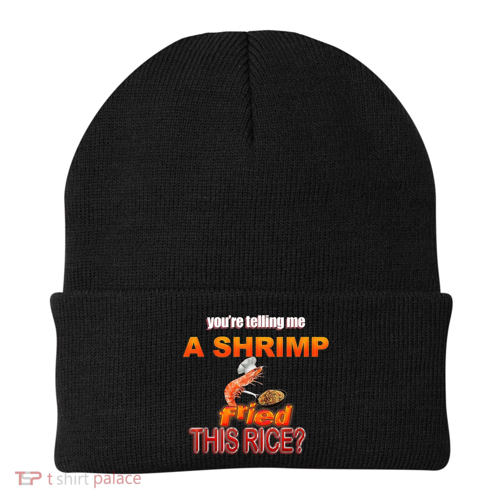 You’Re Telling Me A Shrimp Fried This Rice? Funny Dank Meme Beanie