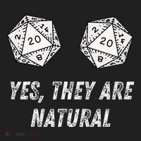 Yes TheyRe Natural D20 20 Dice Funny Rpg Board Gamer Humor Beanie thumb 2
